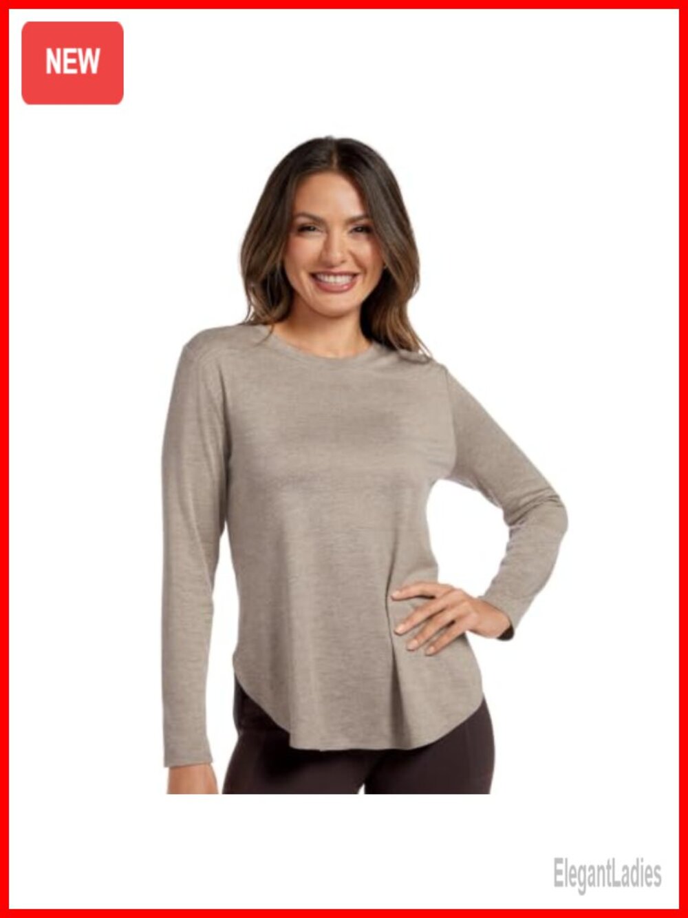 Skechers GoDri Swift Long Sleeve Tunic Crew Active Tee
